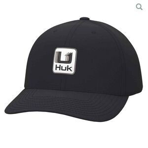 Huk Unstructured Performance Adjustable Hat - Black - One Size Fits Most NWT
